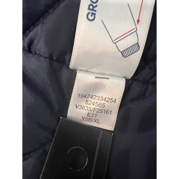 Lands End Girls Squall Waterproof Parka Purple Lined Jacket XL 14-16 524565 - Picture 7 of 11